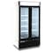 Maxx Cold Double Glass Door Narrow Width Merchandise Refrigerator, Swing Style Door, 39.5 in.W, 36 cu. ft., White MXM2-36RHC - alternate 1